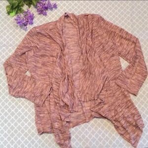 NEW Hot Ginger Mocha Drape Front Cardigan 3X
